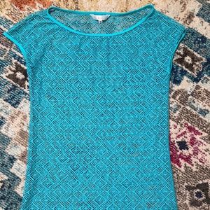 Ella Moss Turquoise Swimsuit Coverup Size Medium